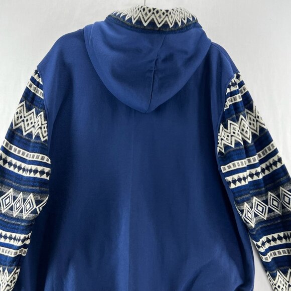 Dallas Cowboys Vigor Hoodie Men XL Geometric Pullover Southwestern Sporty Blue - Picture 7 of 15